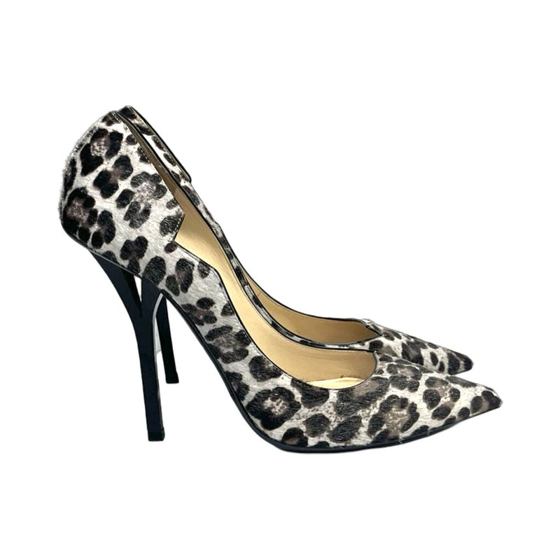 Jimmy Choo Leopard Print Heels - Size 39.5