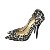 Jimmy Choo Leopard Print Heels - Size 39.5