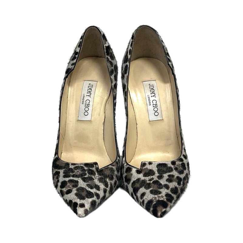 Jimmy Choo Leopard Print Heels - Size 39.5