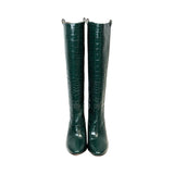 Veronica Beard "Abella Embossed Croc" Boots - Size 8