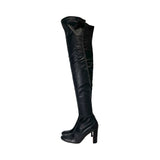 Christian Louboutin "Kiss Me Gena" Thigh-High Boots - Size 37