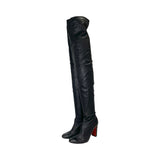 Christian Louboutin "Kiss Me Gena" Thigh-High Boots - Size 37