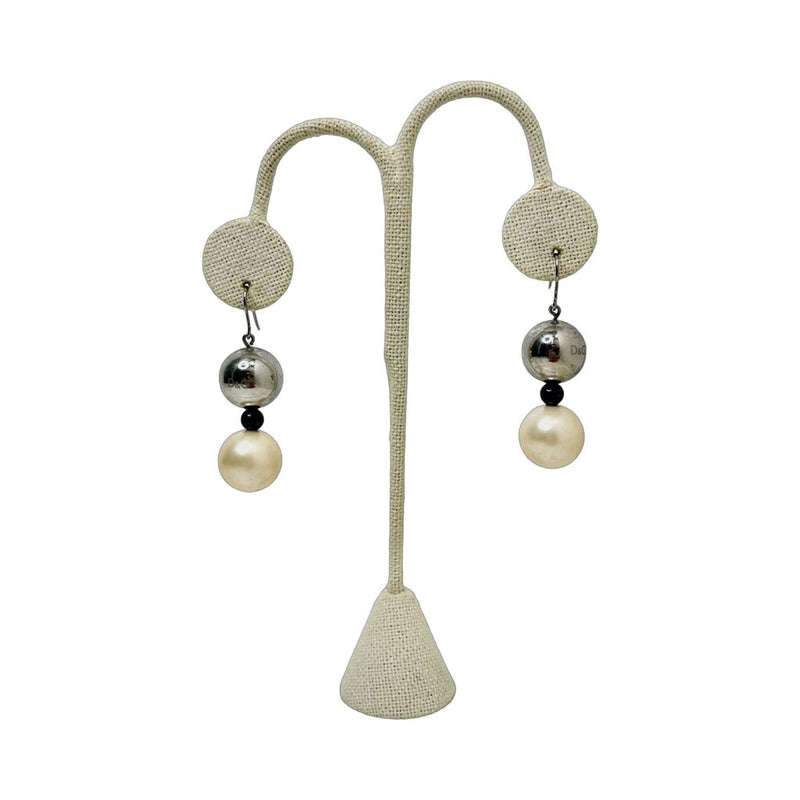 D & G Faux Pearl Earrings