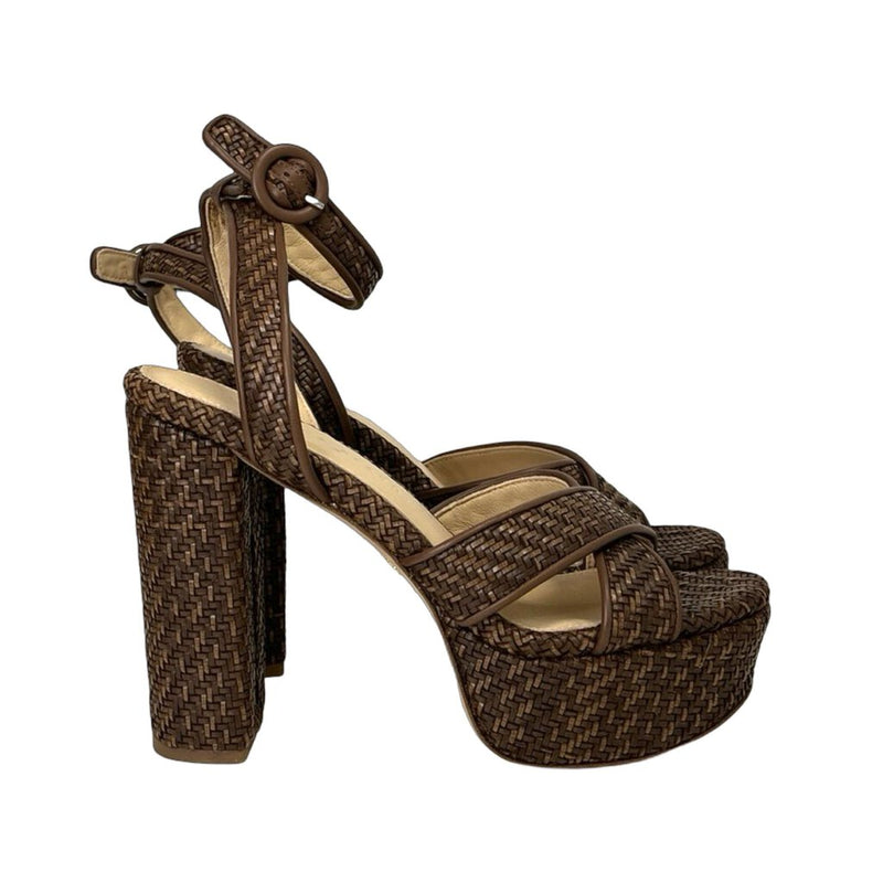 Veronica Beard "Lalana Woven Platform" Heels - Size 7