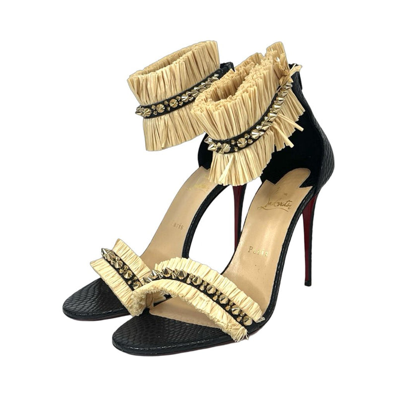 Christian Louboutin "Poupedou 100 Calf Jurassic" Heels - Size 42