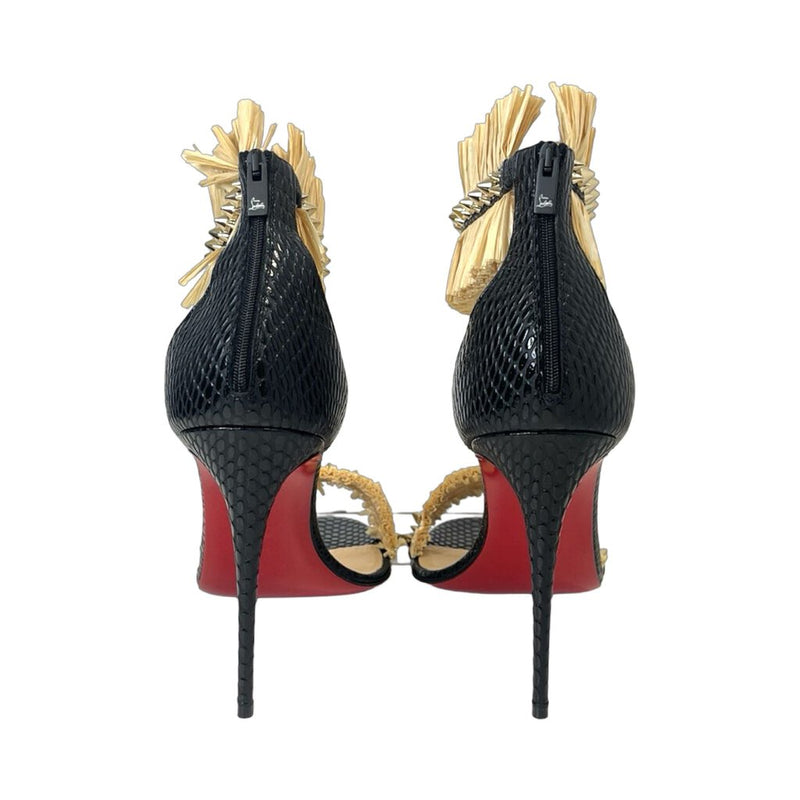 Christian Louboutin "Poupedou 100 Calf Jurassic" Heels - Size 42