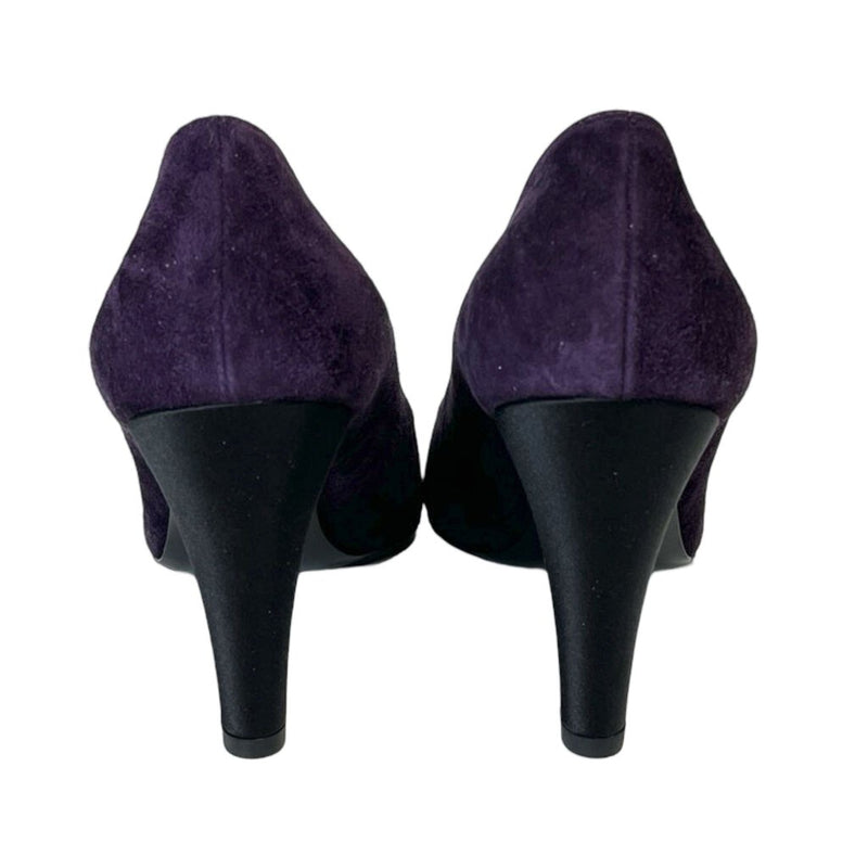 Chanel Suede Cap Toe Heels - Size 39.5