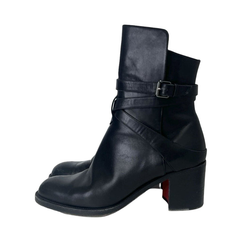 Christian Louboutin "Karistrap 70 Calf" Boots - Size 38.5