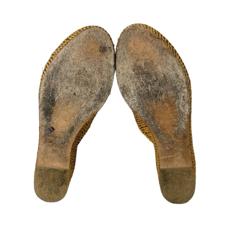 Carrie Forbes "Karim Woven Wedge Slides" - Size 39