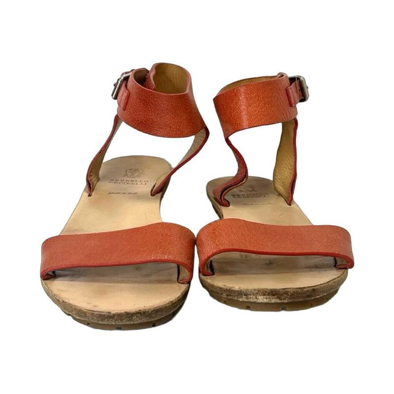 Brunello Cucinelli Leather Sandals - Size 38