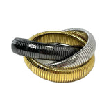 Janis Savitt "Mixed Metal Twisted Cobra Bracelet"