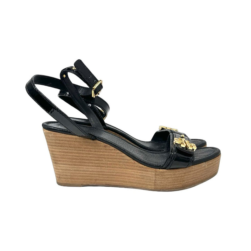 Tory Burch "Elina Wedge Sandals" - Size 9