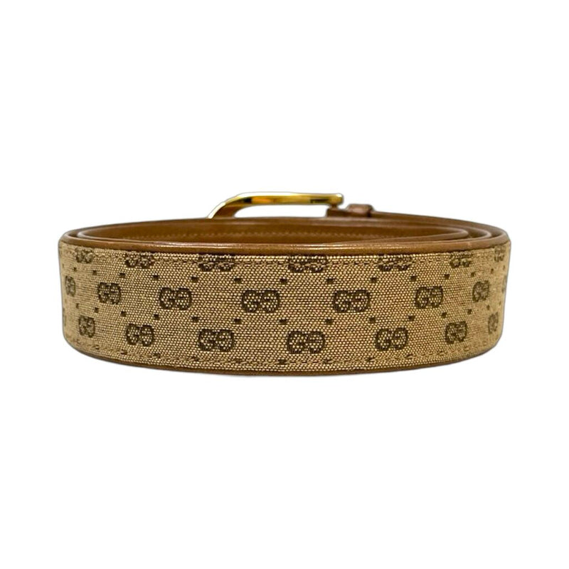 Gucci Vintage Monogram Canvas Belt - Size 75/30