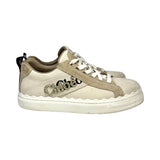 Chloe "Lauren Logo Low Top Platform" Sneakers - Size 39