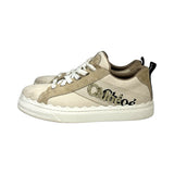 Chloe "Lauren Logo Low Top Platform" Sneakers - Size 39