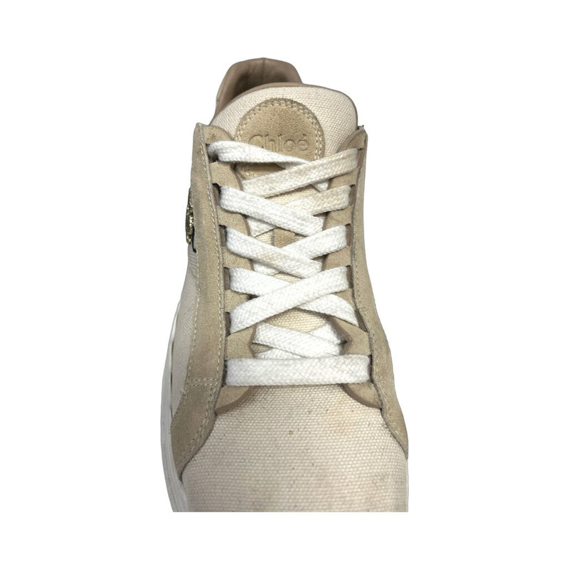 Chloe "Lauren Logo Low Top Platform" Sneakers - Size 39