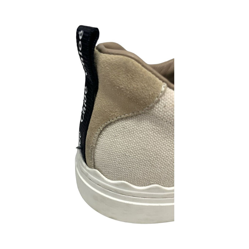 Chloe "Lauren Logo Low Top Platform" Sneakers - Size 39