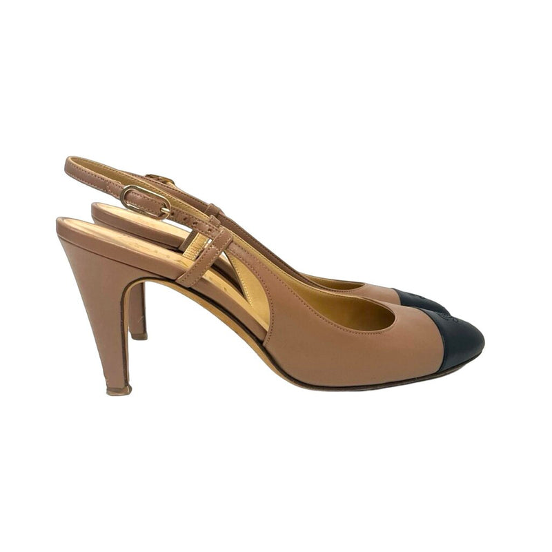 Chanel Cap Toe Heels - Size 37.5