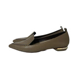 Nicholas Kirkwood Pebbled Leather Flats - Size 36.5