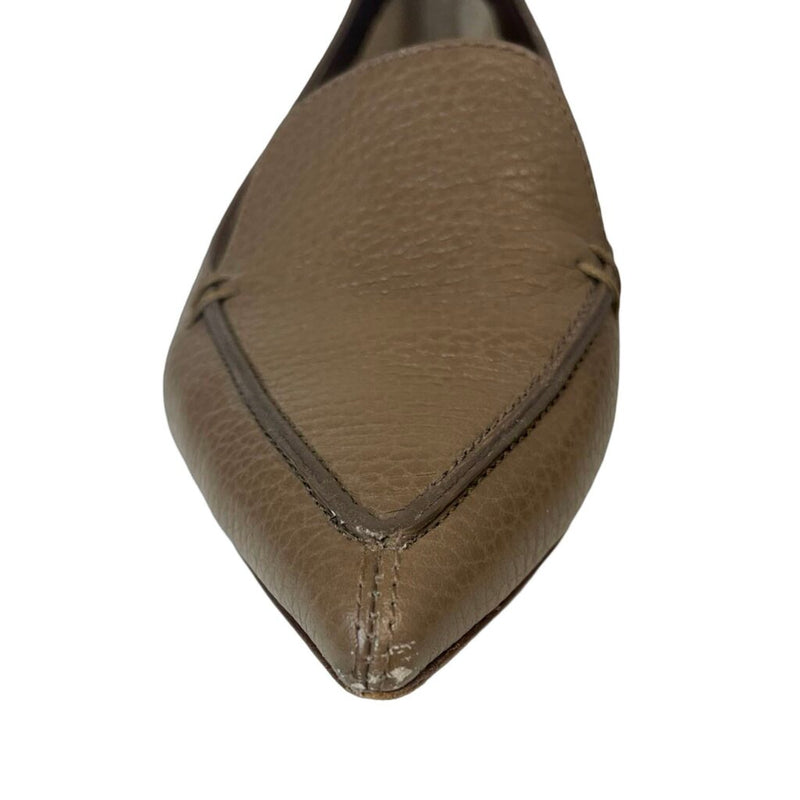 Nicholas Kirkwood Pebbled Leather Flats - Size 36.5