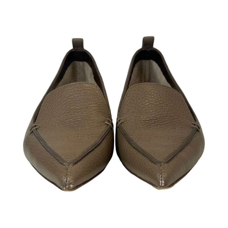 Nicholas Kirkwood Pebbled Leather Flats - Size 36.5