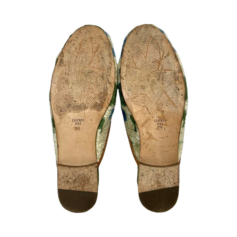 Elysian Velvet Slides - Size 38