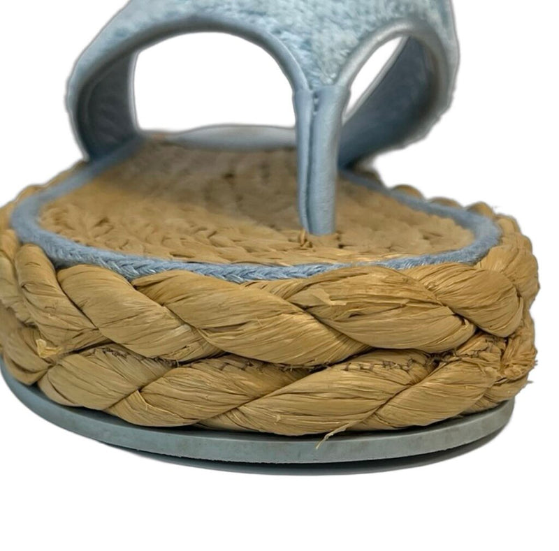 Chanel Espadrille Flip-Flops - Size 38