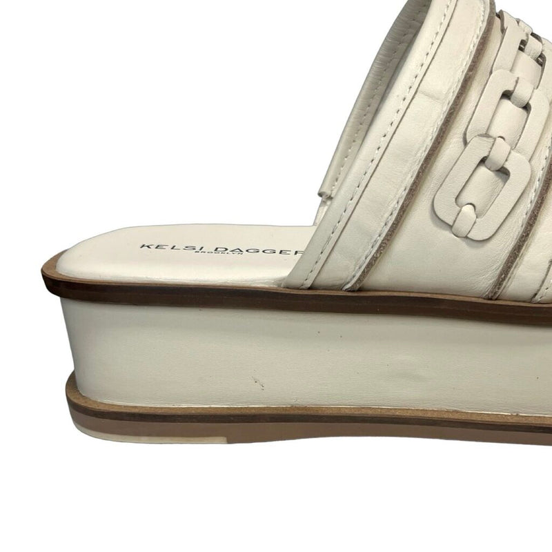 Kelsi Dagger Leather Platform Wedges - Size 9.5