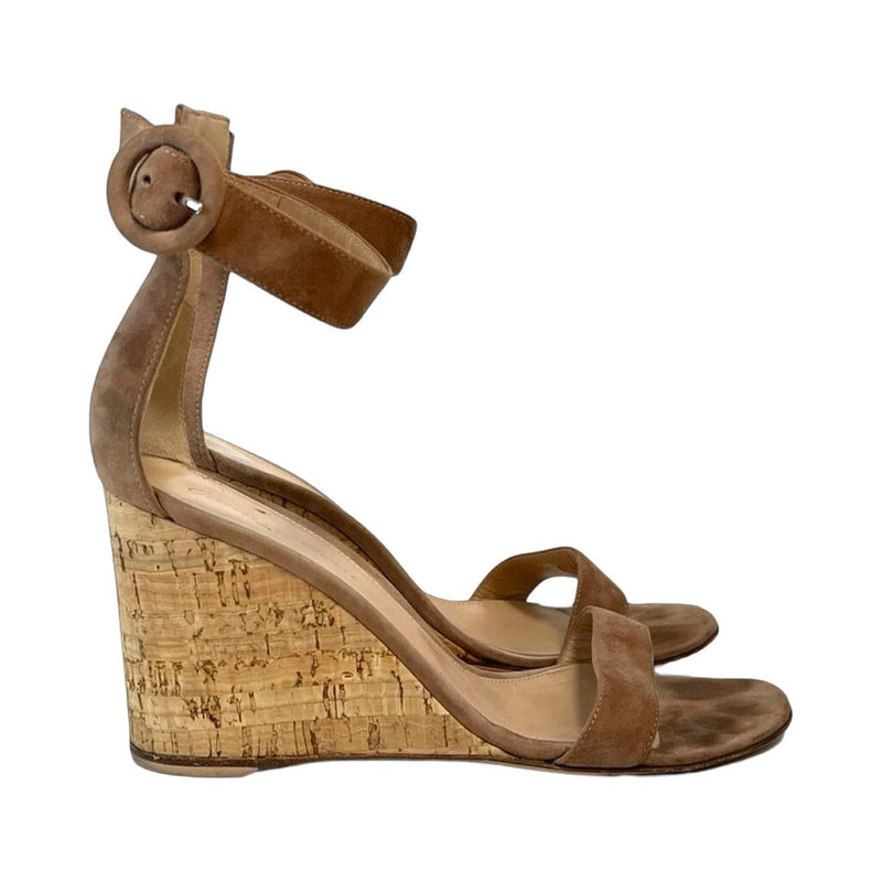 Gianvito Rossi Suede Wedges - Size 36.5
