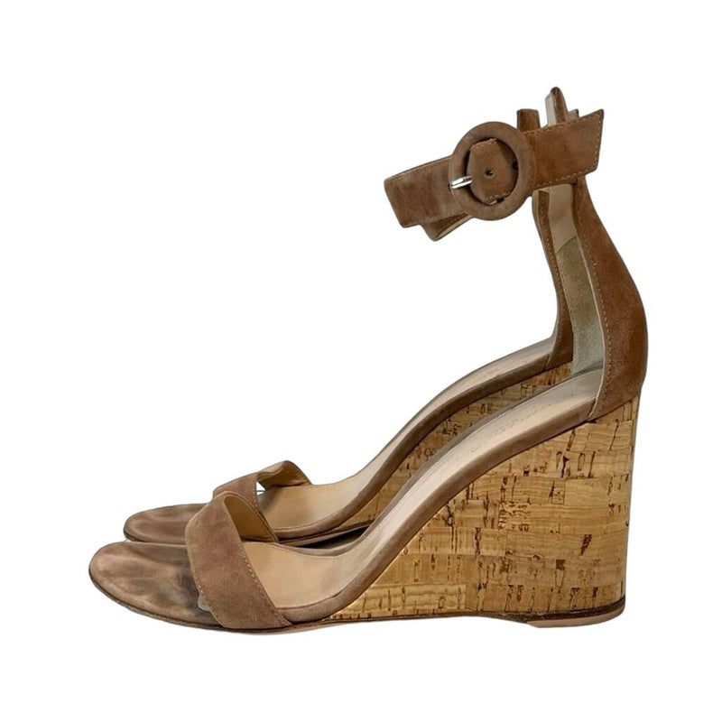 Gianvito Rossi Suede Wedges - Size 36.5