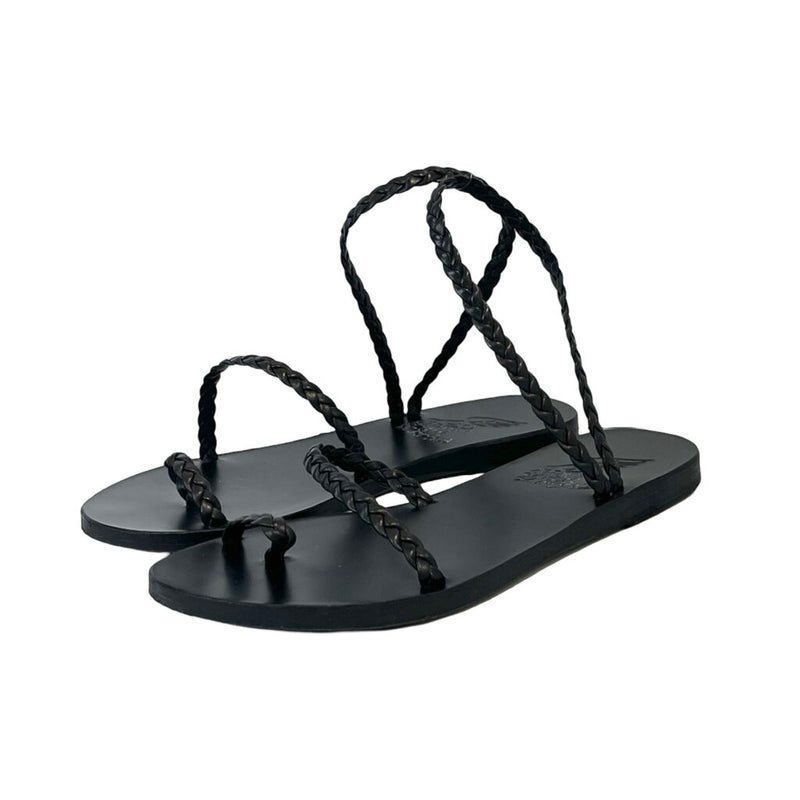 Ancient Greek Braided Strap Sandals - Size 7