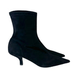 Toteme "Suede Heeled Sock Boots" - Size 38