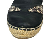 Fendi Leather Printed Espadrilles - Size 37.5