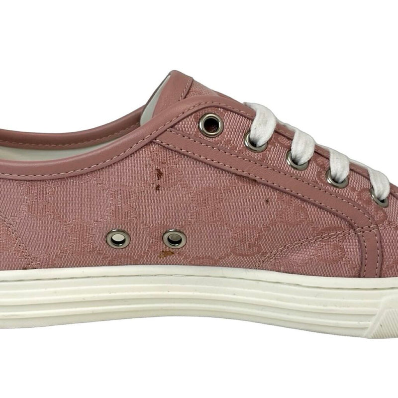 Gucci Low Top Canvas Sneakers - Size 38.5