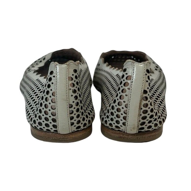 Chloe Perforated Ballerina Flats - Size 38.5