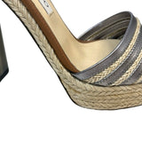 Jimmy Choo Rope-Tie Platform Heels - Size 39