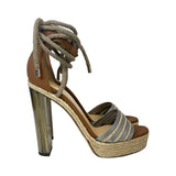 Jimmy Choo Rope-Tie Platform Heels - Size 39