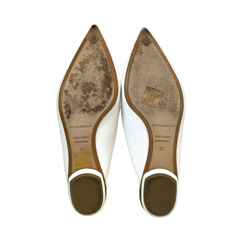 Nicholas Kirkwood Leather Mules - Size 37