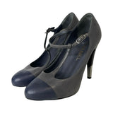 Chanel Cap Toe T-Strap Heels - Size 38