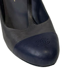 Chanel Cap Toe T-Strap Heels - Size 38