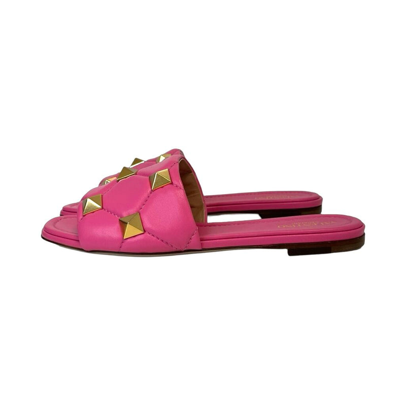 Valentino Roman Stud Slide Sandals - Size 38