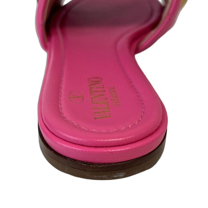 Valentino Roman Stud Slide Sandals - Size 38