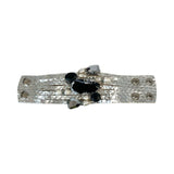Suzy T Designs Leather Embellished Cuff Bracelet