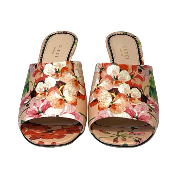 Gucci "Bloom Floral Print" Heels - Size 37.5