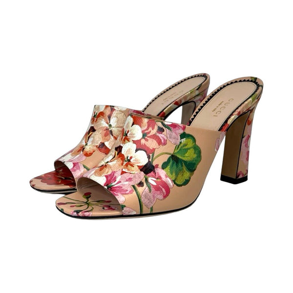 Gucci "Bloom Floral Print" Heels - Size 37.5