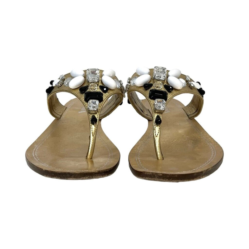 Prada Beaded Sandals - Size 37