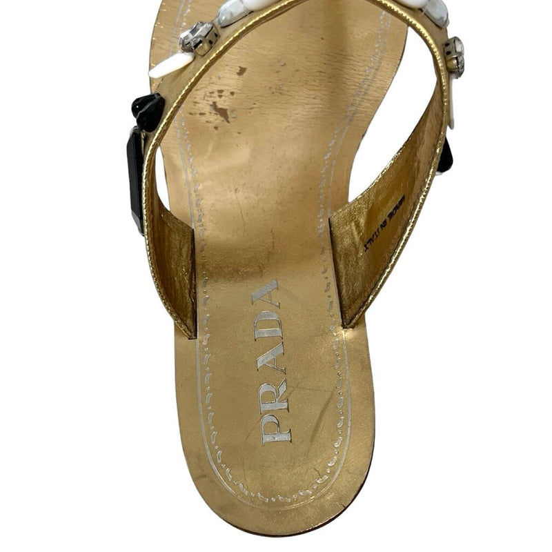 Prada Beaded Sandals - Size 37