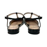 Gucci "Double G Glitter T Strap Ballet Flats" - Size 36