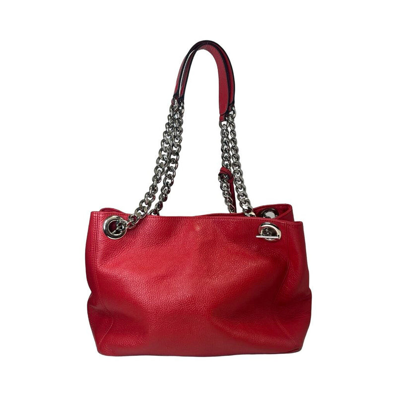 Mario Valentino Leather Studded Tote Bag