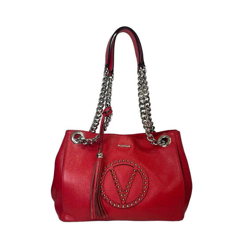 Mario Valentino Leather Studded Tote Bag